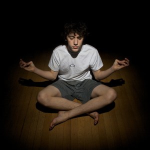 boy meditating